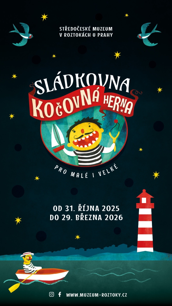 Kočovná herna na zámku v Roztokách u Prahy