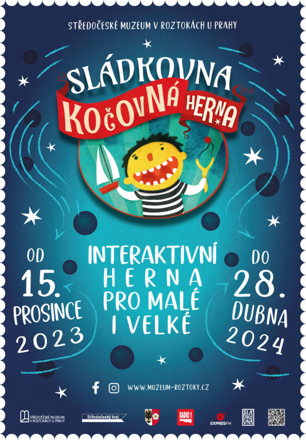 Kočovná herna na zámku v Roztokách u Prahy